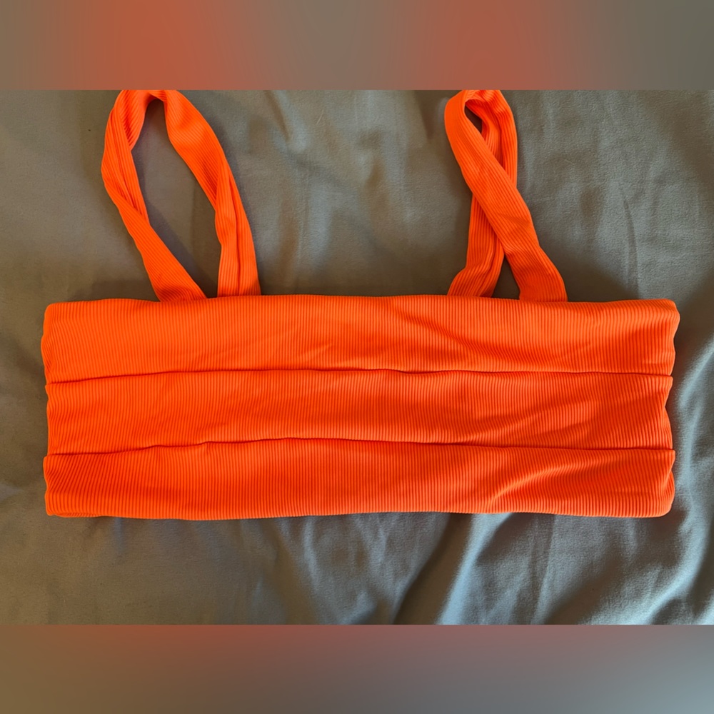Bright Orange Bikini Top